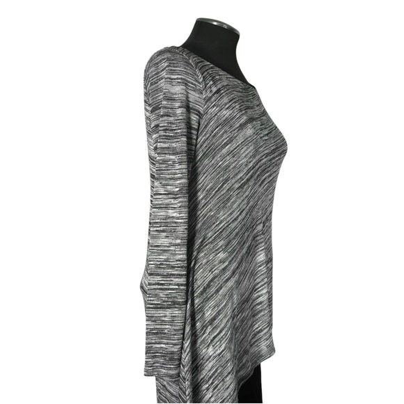 🆕 White House Black Market – Gray Long Sleeve Layered Stretch Top – Small - Picture 5 of 11